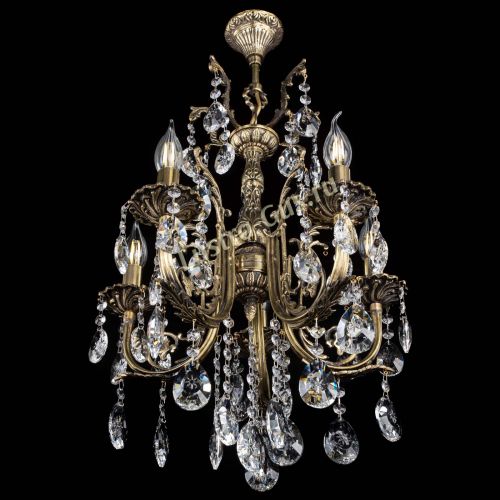 Люстра бронзовая Матильда №5/2 Звездочка в Симферополе Гусь Хрустальный