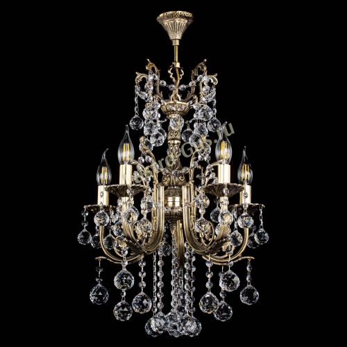 Люстра бронзовая Матильда №5/3 Шар в Симферополе Гусь Хрустальный