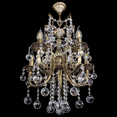 Люстра бронзовая Матильда №5/3 Шар в Симферополе Гусь Хрустальный