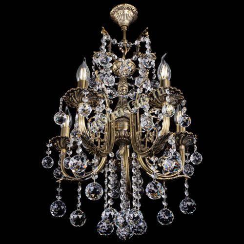 Люстра бронзовая Матильда №5/3 Шар в Симферополе Гусь Хрустальный