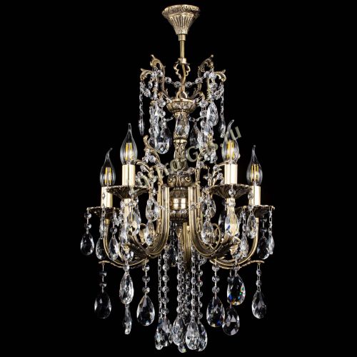 Люстра бронзовая Матильда №5/3 Журавлик в Симферополе Гусь Хрустальный