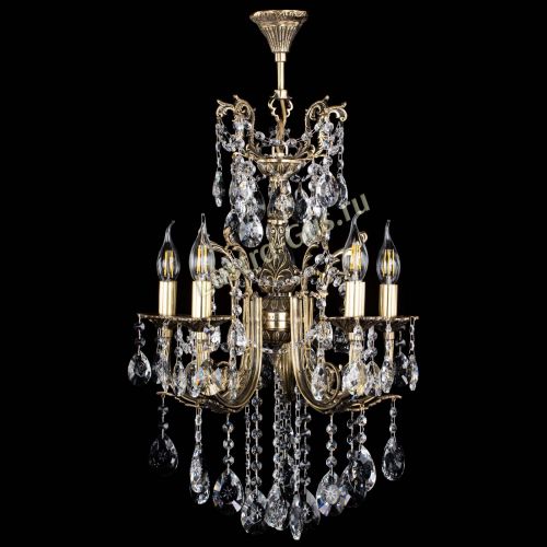 Люстра бронзовая Матильда №5/3 Звездочка в Симферополе Гусь Хрустальный