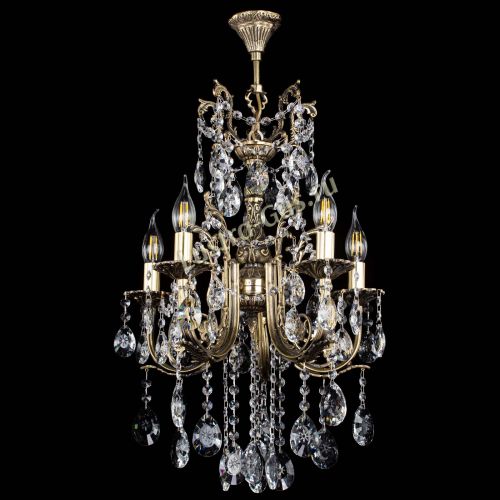 Люстра бронзовая Матильда №5/3 Звездочка в Симферополе Гусь Хрустальный