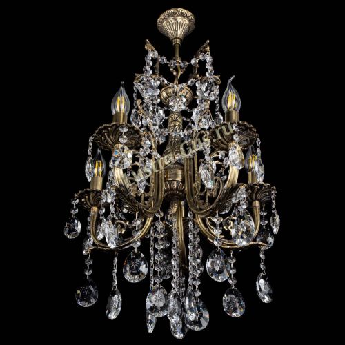 Люстра бронзовая Матильда №5/3 Звездочка в Симферополе Гусь Хрустальный