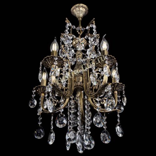 Люстра бронзовая Матильда №5/3 Звездочка в Симферополе Гусь Хрустальный