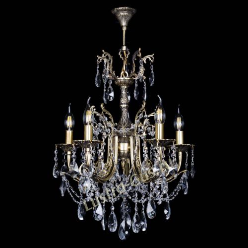 Люстра бронзовая Матильда №5 Лучик в Симферополе Гусь Хрустальный