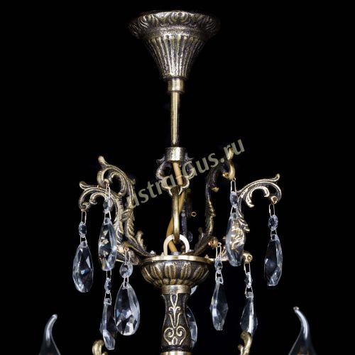Люстра бронзовая Матильда №5 Лучик в Симферополе Гусь Хрустальный