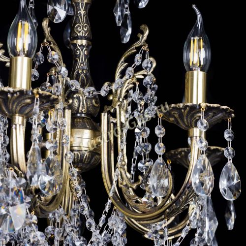 Люстра бронзовая Матильда №5 Лучик в Симферополе Гусь Хрустальный