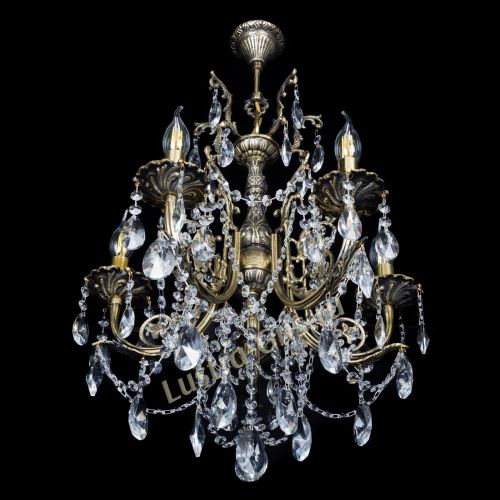 Люстра бронзовая Матильда №5 Лучик в Симферополе Гусь Хрустальный