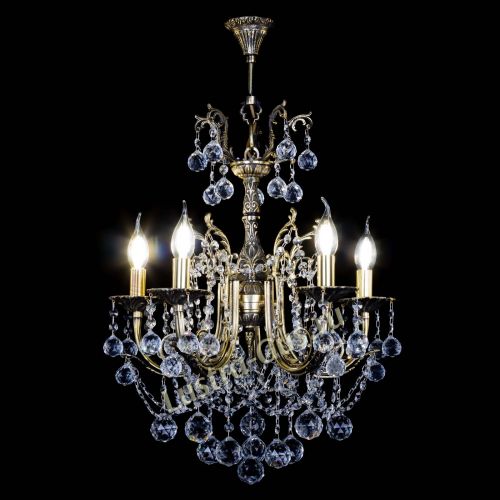 Люстра бронзовая Матильда №5 Шар в Симферополе Гусь Хрустальный