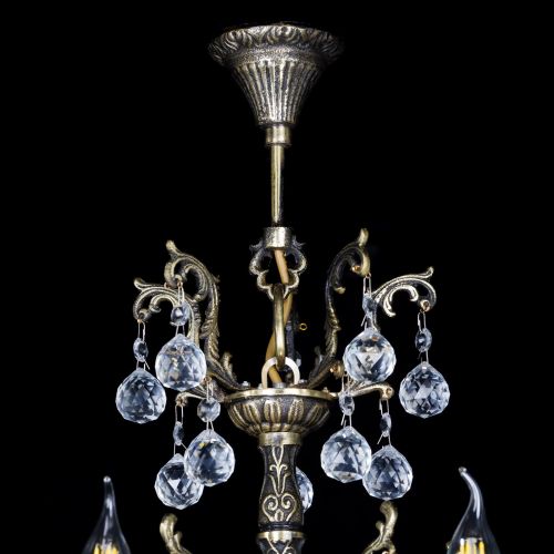 Люстра бронзовая Матильда №5 Шар в Симферополе Гусь Хрустальный