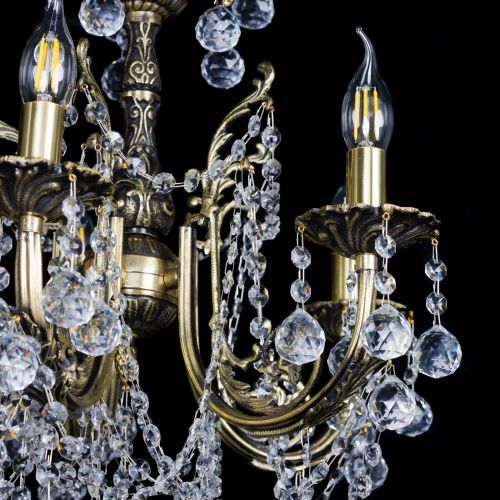 Люстра бронзовая Матильда №5 Шар в Симферополе Гусь Хрустальный