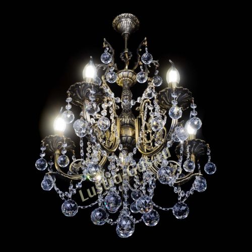 Люстра бронзовая Матильда №5 Шар в Симферополе Гусь Хрустальный