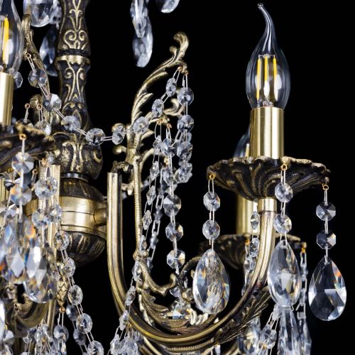 Люстра бронзовая Матильда №5 Журавлик в Симферополе Гусь Хрустальный