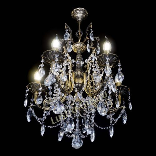 Люстра бронзовая Матильда №5 Журавлик в Симферополе Гусь Хрустальный