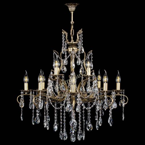 Люстра бронзовая Мелания №12/2 баден в Симферополе Гусь Хрустальный