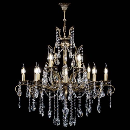 Люстра бронзовая Мелания №12/2 баден в Симферополе Гусь Хрустальный