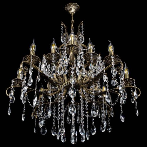 Люстра бронзовая Мелания №12/2 журавлик в Симферополе Гусь Хрустальный