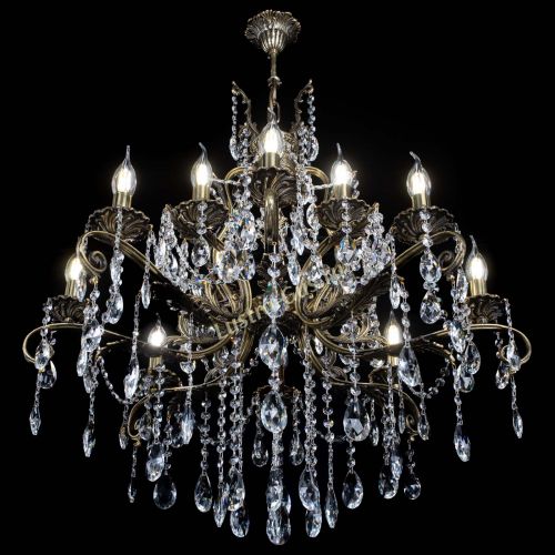 Люстра бронзовая Мелания №12/2 журавлик в Симферополе Гусь Хрустальный