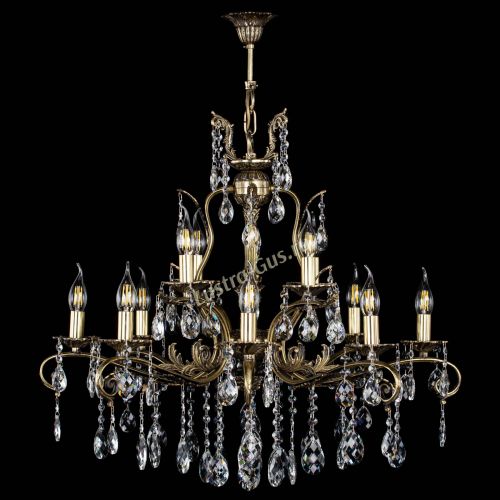 Люстра бронзовая Мелания №12/1 баден в Симферополе Гусь Хрустальный