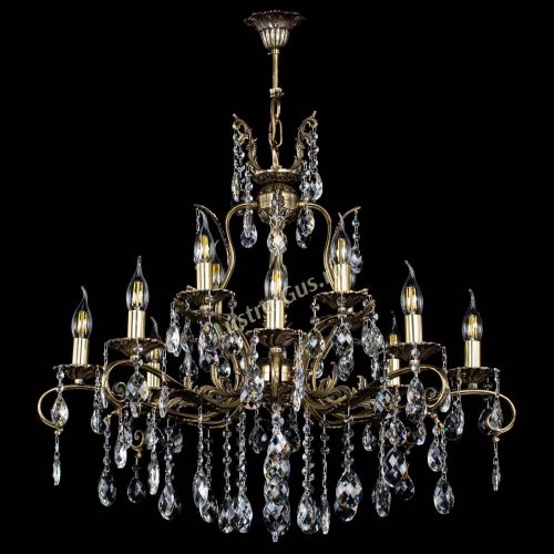 Люстра бронзовая Мелания №12/1 баден в Симферополе Гусь Хрустальный