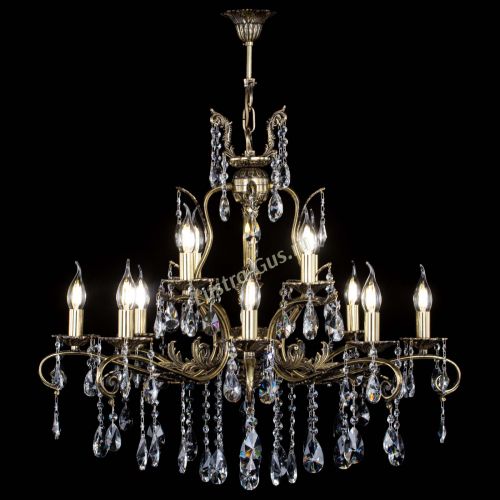 Люстра бронзовая Мелания №12/1 лучик в Симферополе Гусь Хрустальный