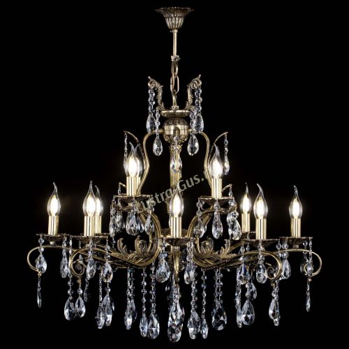 Люстра бронзовая Мелания №12/1 журавлик в Симферополе Гусь Хрустальный