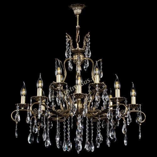 Люстра бронзовая Мелания №12/1 журавлик в Симферополе Гусь Хрустальный