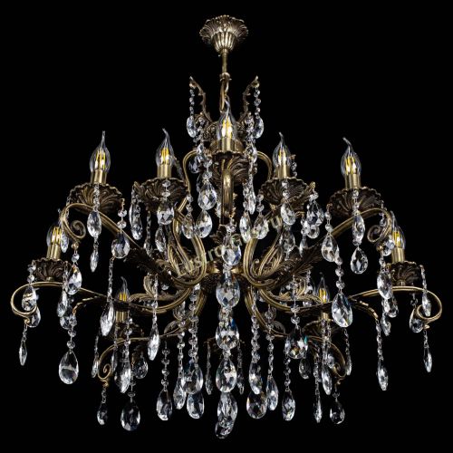 Люстра бронзовая Мелания №12/1 журавлик в Симферополе Гусь Хрустальный