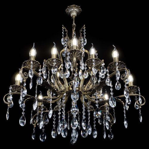 Люстра бронзовая Мелания №12/1 журавлик в Симферополе Гусь Хрустальный