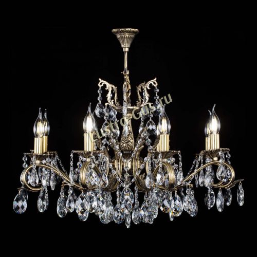 Люстра бронзовая Милана №1 баден в Симферополе Гусь Хрустальный