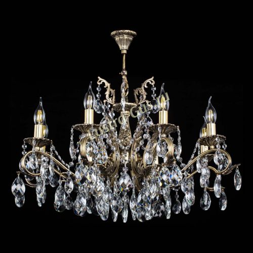 Люстра бронзовая Милана №1 баден в Симферополе Гусь Хрустальный