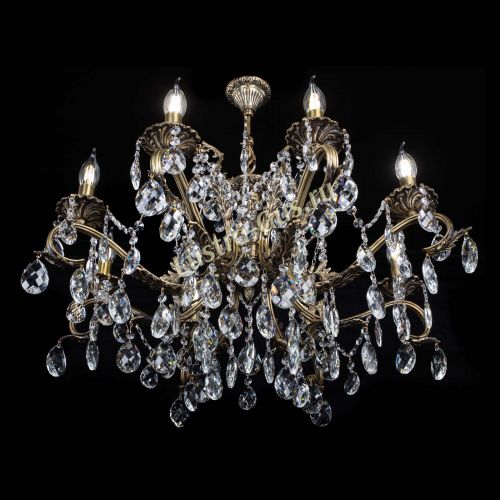 Люстра бронзовая Милана №1 баден в Симферополе Гусь Хрустальный