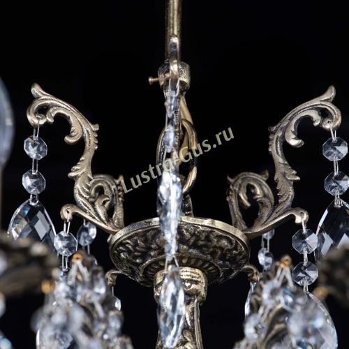 Люстра бронзовая Милана №1 баден в Симферополе Гусь Хрустальный