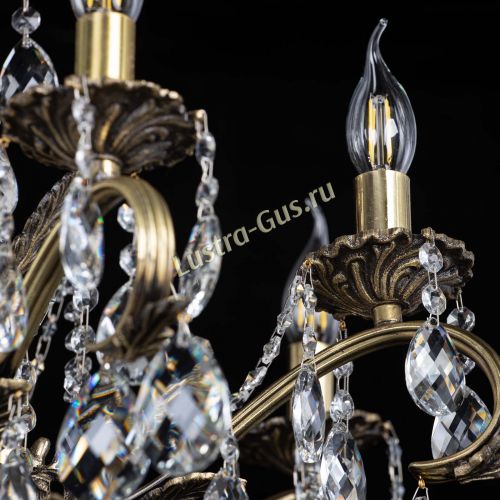Люстра бронзовая Милана №1 баден в Симферополе Гусь Хрустальный