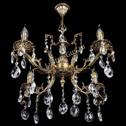 Люстра бронзовая Милана №4/2 баден в Симферополе Гусь Хрустальный