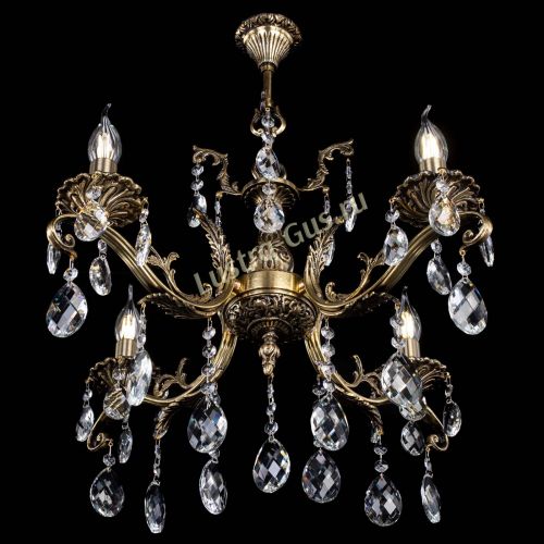 Люстра бронзовая Милана №4/2 баден в Симферополе Гусь Хрустальный