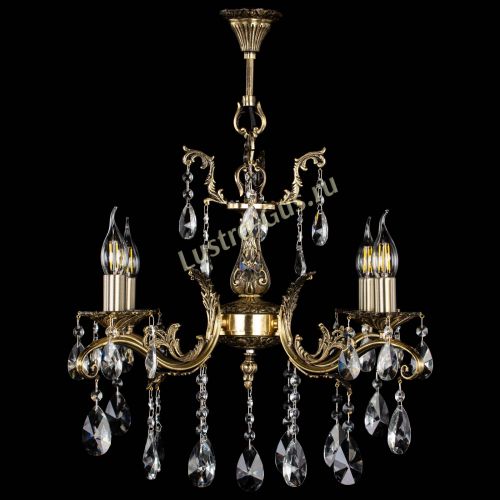 Люстра бронзовая Милана №4/2 лучик в Симферополе Гусь Хрустальный