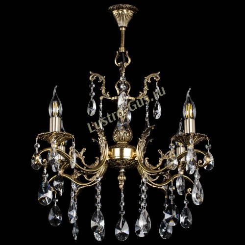 Люстра бронзовая Милана №4/2 лучик в Симферополе Гусь Хрустальный