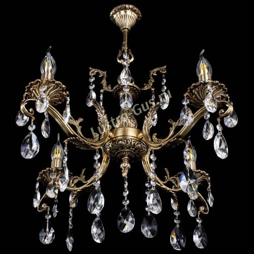 Люстра бронзовая Милана №4/2 лучик в Симферополе Гусь Хрустальный