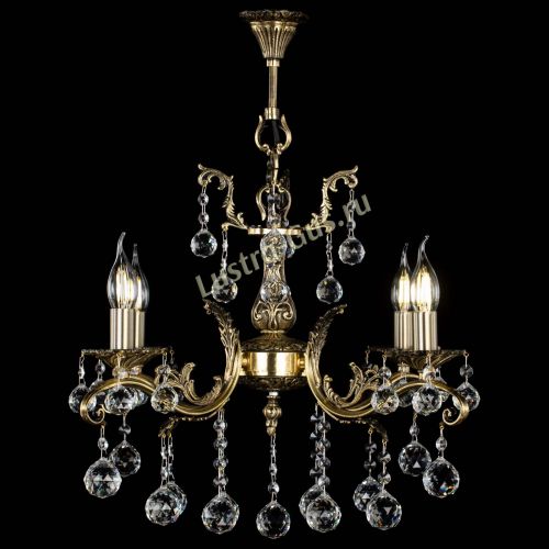 Люстра бронзовая Милана №4/2 шар в Симферополе Гусь Хрустальный