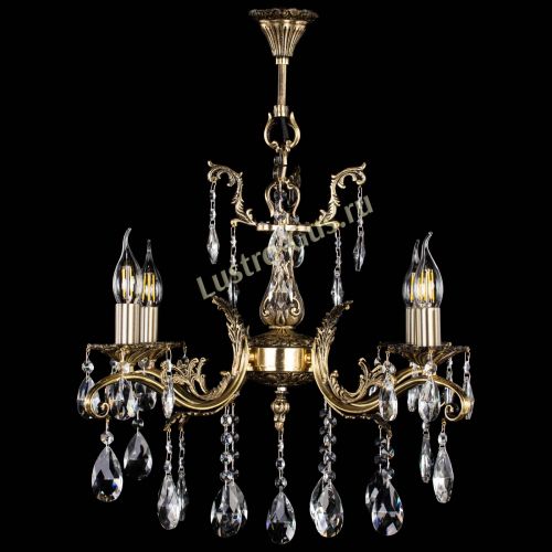 Люстра бронзовая Милана №4/2 журавлик в Симферополе Гусь Хрустальный