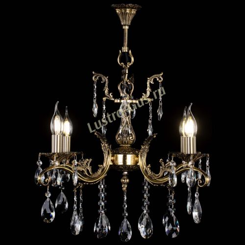 Люстра бронзовая Милана №4/2 журавлик в Симферополе Гусь Хрустальный