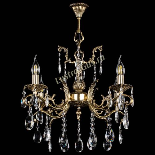 Люстра бронзовая Милана №4/2 журавлик в Симферополе Гусь Хрустальный