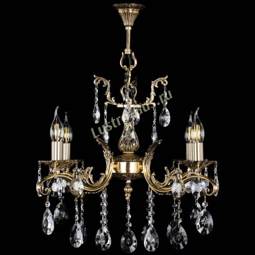 Люстра бронзовая Милана №4/2 звездочка в Симферополе Гусь Хрустальный