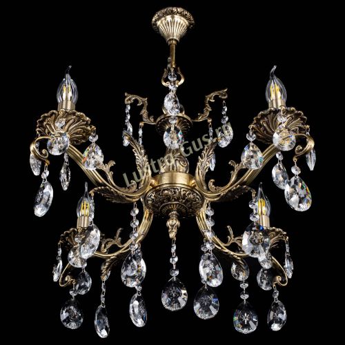 Люстра бронзовая Милана №4/2 звездочка в Симферополе Гусь Хрустальный