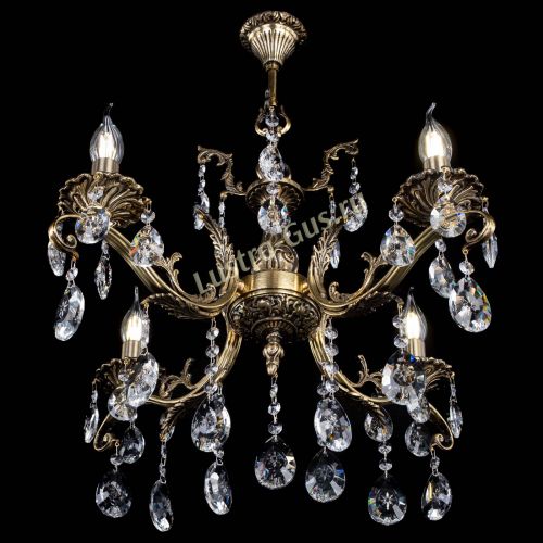 Люстра бронзовая Милана №4/2 звездочка в Симферополе Гусь Хрустальный