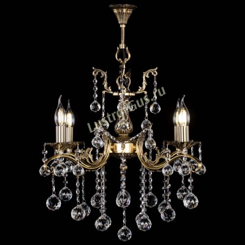 Люстра бронзовая Милана №4 шар в Симферополе Гусь Хрустальный