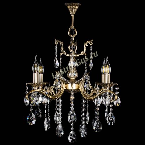 Люстра бронзовая Милана №4 звездочка в Симферополе Гусь Хрустальный