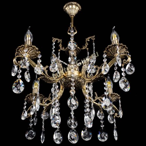 Люстра бронзовая Милана №4 звездочка в Симферополе Гусь Хрустальный